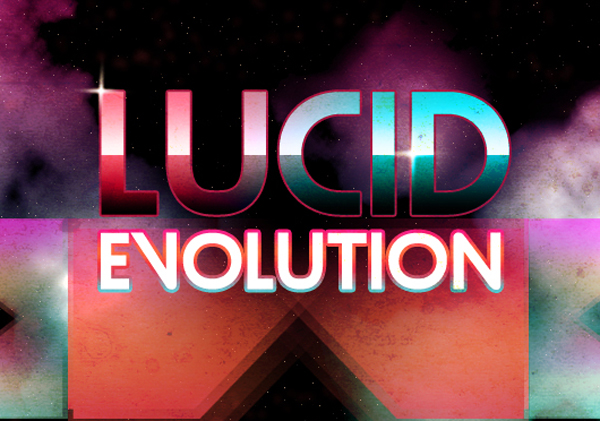 Lucid Evolution 80's Style Logo